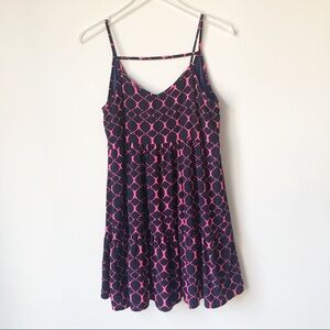 Peach Love California Navy & Pink Dress